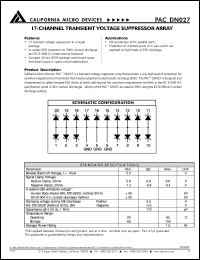 datasheet for PACDN027Q by California Micro Devices