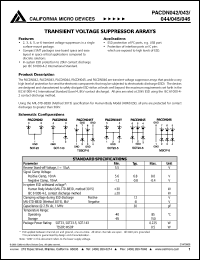 datasheet for PACDN042Y4 by California Micro Devices