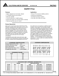 datasheet for PAC680R6GQ by California Micro Devices