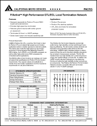 datasheet for PAC470RGQ by California Micro Devices