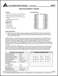 datasheet for PAC100/150TQ by California Micro Devices