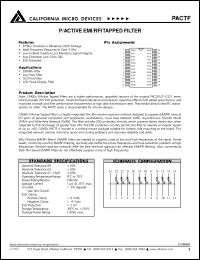datasheet for PAC100/150TFQ by California Micro Devices