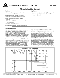 datasheet for PACAC97Q by California Micro Devices