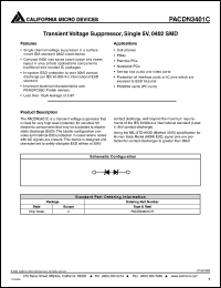 datasheet for PACDN3401C by California Micro Devices