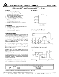 datasheet for CMPWR280 by California Micro Devices