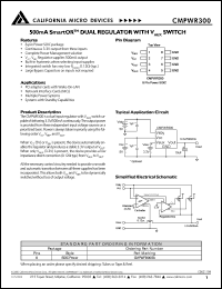 datasheet for CMPWR300 by California Micro Devices