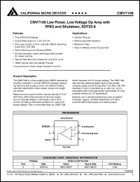 datasheet for CMV7106Y by California Micro Devices