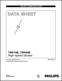 datasheet for 1N4148 by Philips Semiconductors
