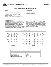 datasheet for CSPST08-330J by California Micro Devices