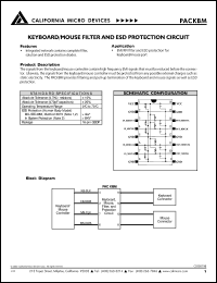 datasheet for PACKBM by California Micro Devices