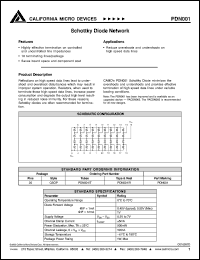 datasheet for PDN001 by California Micro Devices