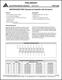 datasheet for PRC1284-01S by California Micro Devices