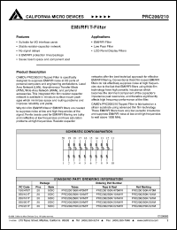 datasheet for PRC200250K/201M by California Micro Devices