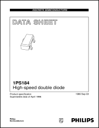 datasheet for 1PS184 by Philips Semiconductors