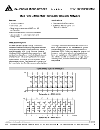 datasheet for PRN10320331/151G by California Micro Devices