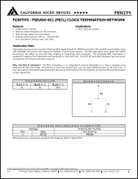 datasheet for PRN299 by California Micro Devices