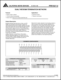 datasheet for PRN112221/133G by California Micro Devices