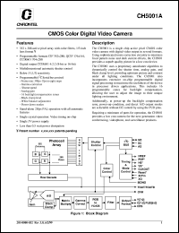 datasheet for CH5001A by Chrontel, Inc.