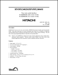 datasheet for HN58X2404SFPI by 