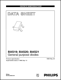 datasheet for BAS21 by Philips Semiconductors