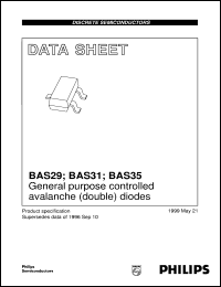 datasheet for BAS31 by Philips Semiconductors