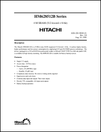 datasheet for HM628512BLP-5UL by 