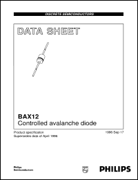 datasheet for BAX12A by Philips Semiconductors