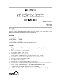 datasheet for HA12209F by 