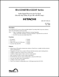 datasheet for HA12223F by 