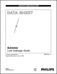 datasheet for BAS45A by Philips Semiconductors