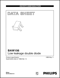 datasheet for BAW156 by Philips Semiconductors
