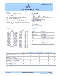 datasheet for AS4LC256K16E0-35JC by Alliance Semiconductor Corporation