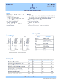 datasheet for AS4LC4M4E0-50JC by Alliance Semiconductor Corporation