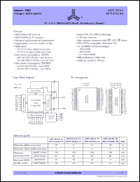 datasheet for AS7C1024A-10JC by Alliance Semiconductor Corporation