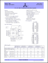 datasheet for AS7C1025A-10TC by Alliance Semiconductor Corporation