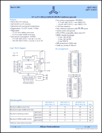 datasheet for AS7C1025-12TC by Alliance Semiconductor Corporation