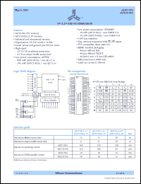 datasheet for AS7C1026-12JC by Alliance Semiconductor Corporation