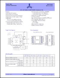 datasheet for AS7C3256A-12JC by Alliance Semiconductor Corporation