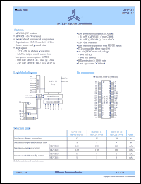 datasheet for AS7C3513-12TC by Alliance Semiconductor Corporation