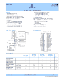 datasheet for AS7C4098-20JI by Alliance Semiconductor Corporation