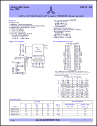 datasheet for AS6UA51216-TC by Alliance Semiconductor Corporation