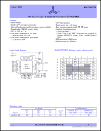 datasheet for AS6WA5128-BI by Alliance Semiconductor Corporation