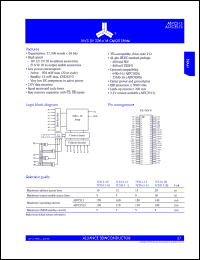 datasheet for AS7C513-10JC by Alliance Semiconductor Corporation