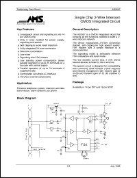 datasheet for AS2507T by Austria Mikro Systeme International
