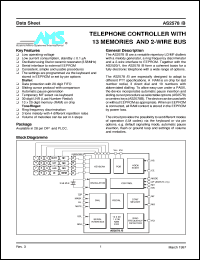datasheet for AS2578P by Austria Mikro Systeme International