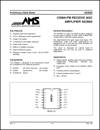 datasheet for AS3802 by Austria Mikro Systeme International