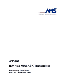 datasheet for AS3902 by Austria Mikro Systeme International