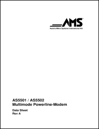 datasheet for AS5501 by Austria Mikro Systeme International