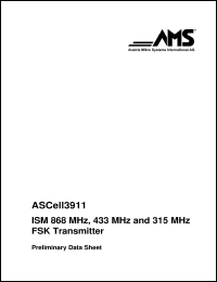 datasheet for ASCell3911 by Austria Mikro Systeme International