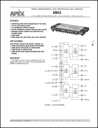 datasheet for EB03 by Apex Microtechnology Corporation